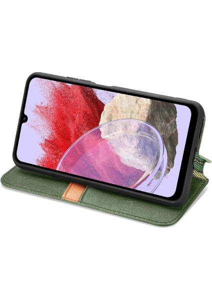 Samsung Galaxy M34 5g Moda Tasarım Cüzdan Fonksiyonu Için Kılıf Kapak Çevirin (Yurt Dışından)