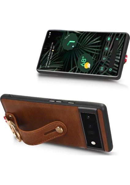 Google Pixel 6 Premium Pu Deri Uyumluluk Bilek Kayışı Için Kılıf (Yurt Dışından) fırsatları