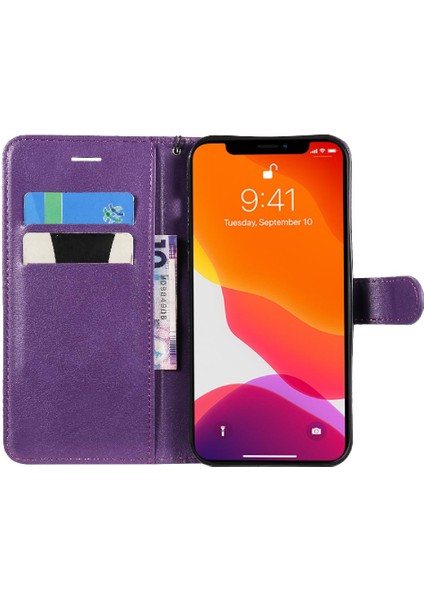 SZY Mall Iphone 13 Için Flip Case Pro Max Iş Cüzdan Telefon Kılıfı Klasik Katı (Yurt Dışından)