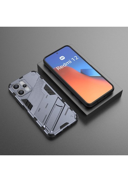 Xiaomi Redmi Için 12 4g Sağlam Askeri Kickstand Koruyucu Kapak (Yurt Dışından)