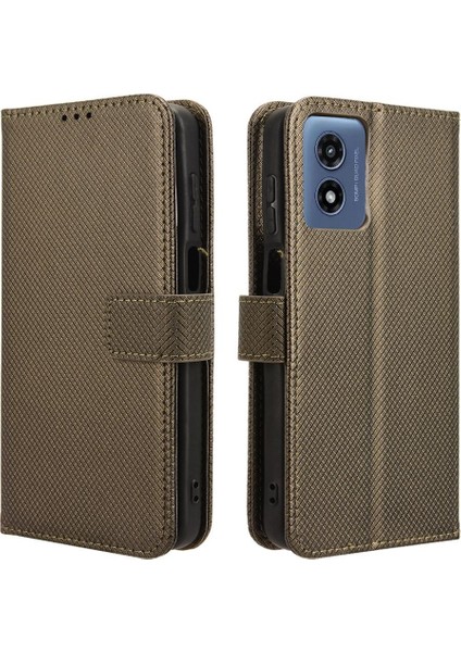 Motorola Moto G Oynamak Için Kılıf 4g 2024 Manyetik Cüzdan Kart Tutucu Kapak (Yurt Dışından)