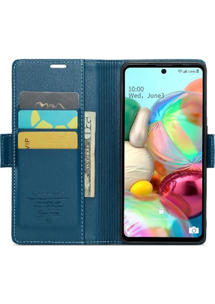 SZY Mall Samsung Galaxy A71 4g Cüzdan Kılıf Anti Dolandırıcılık Kart Yuvası Için Caseme Durumda (Yurt Dışından)