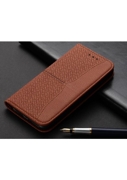 Xiaomi Poco M4 Pro 4g Flip Folio Kitap Pu Deri Kapak El Kartı (Yurt Dışından)