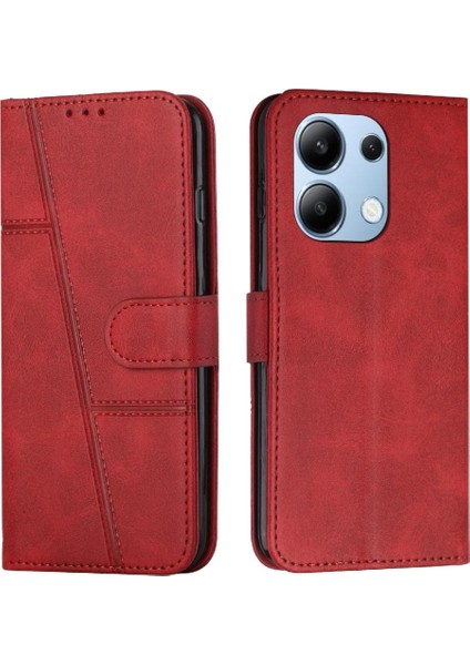 Xiaomi Redmi Için Not 13 4g Yan Toka Pu Deri Darbeye Çevir (Yurt Dışından)
