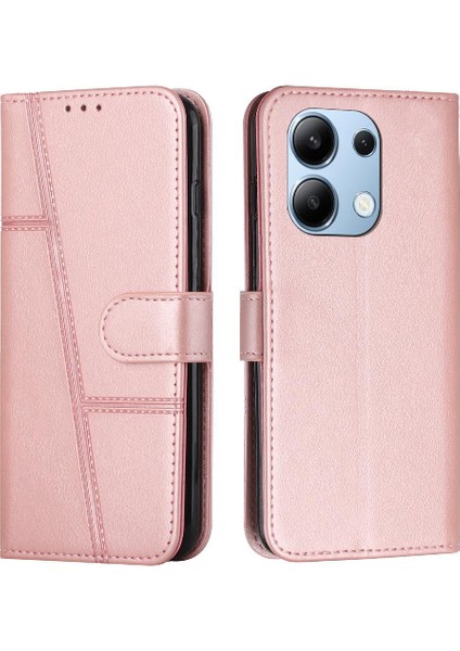 Xiaomi Redmi Için Not 13 4g Yan Toka Pu Deri Darbeye Çevir (Yurt Dışından)