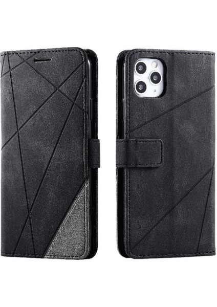 IPhone 11 Için Kılıf Pro Max Cüzdan Flip Folio Darbeye Kart Tutucu Pu (Yurt Dışından)