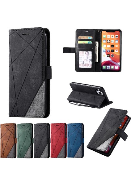 IPhone 11 Için Kılıf Pro Max Cüzdan Flip Folio Darbeye Kart Tutucu Pu (Yurt Dışından)
