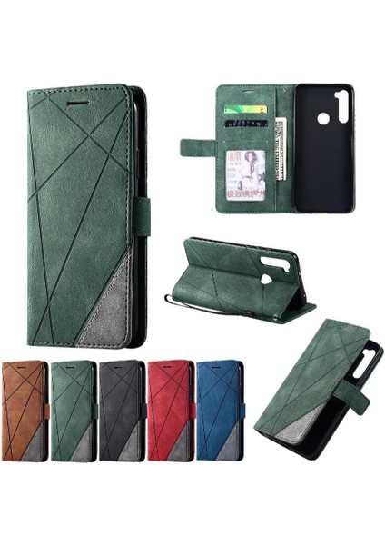 Xiaomi Redmi Not 8t Için Kılıf Cüzdan Çevir Folyo Kart Tutucu Kickstand Pu (Yurt Dışından)