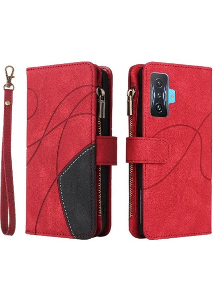 Xiaomi Poco F4 Gt Fermuar Cüzdan Tarzı Kart Yuvası Standı Dokuz (Yurt Dışından)