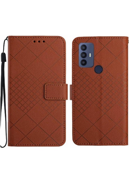 El Kayışı Kart Yuvası Standı ile Tcl 30 Se Cüzdan Pu Deri Için Flip Case (Yurt Dışından)