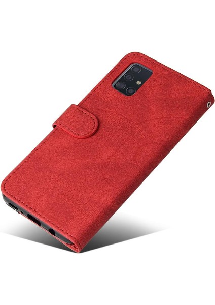 Samsung Galaxy A51 4g Pu Deri Flip Folio Kılıf Kart Yuvası ile (Yurt Dışından)