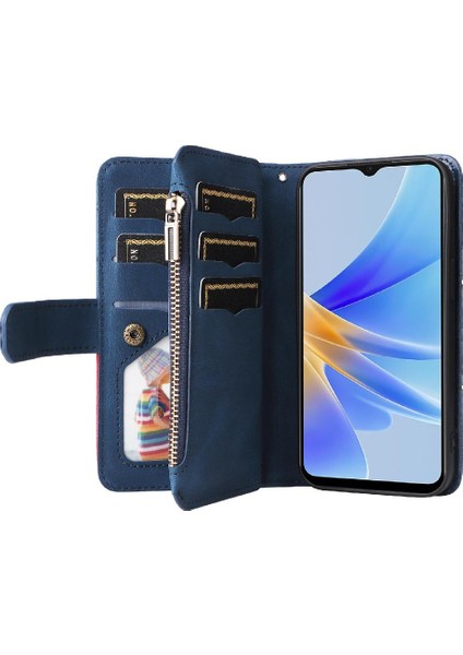 Kart Yuvası Standı Iki Renkli Oppo A17 Kickstand Koruyucu Kılıf (Yurt Dışından)