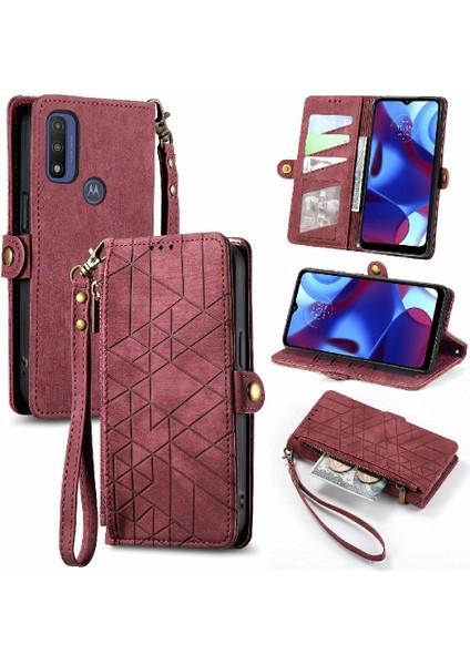 Motorola Moto G Için Flip Case Saf Kapak Kılıf Cüzdan Basit (Yurt Dışından)
