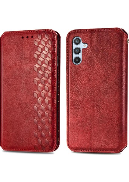 Samsung Galaxy A14 4g Zarif Iş Deri Kılıf Moda (Yurt Dışından)