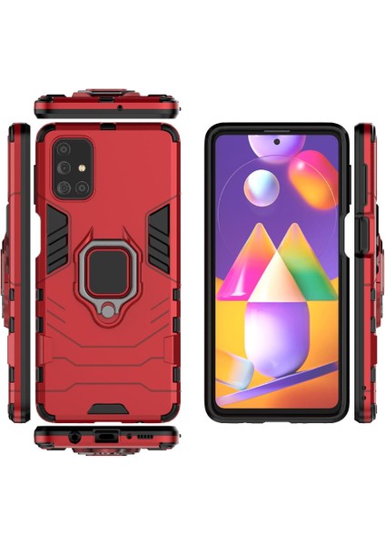 Samsung Galaxy M31S Kickstand Askeri Damla Koruma Darbeye (Yurt Dışından) modelleri