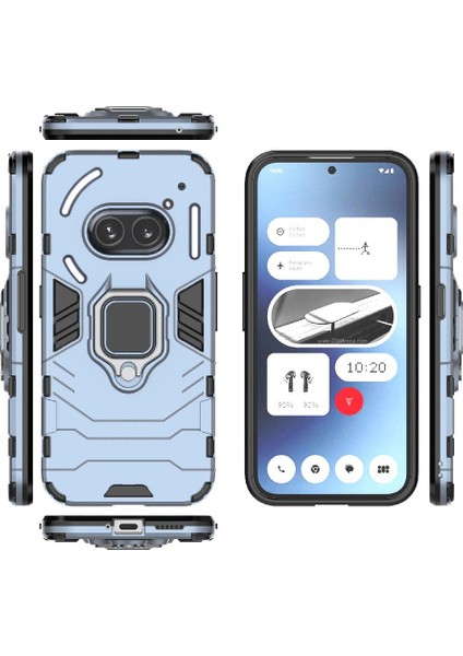 Nothing Telefon 2A 360 &deg; Dönen Halka Darbeye Kapak Askeri Damla (Yurt Dışından)
