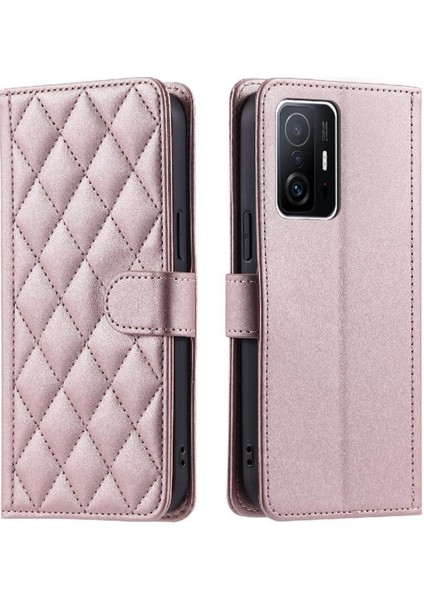 Telefon Kılıfı Için Xiaomi 11T/11T Pro Manyetik Kapak Folio Cüzdan El Kayışı (Yurt Dışından)