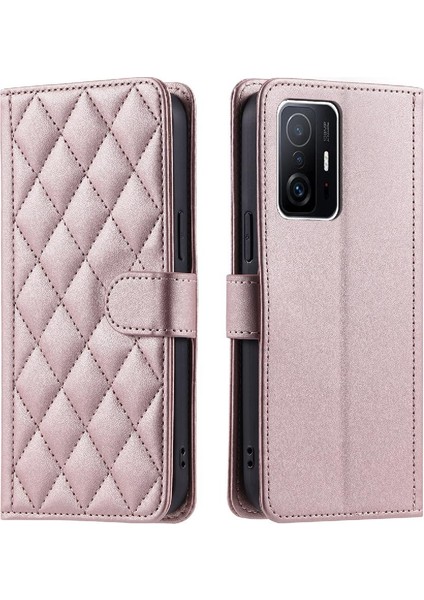 Telefon Kılıfı Için Xiaomi 11T/11T Pro Manyetik Kapak Folio Cüzdan El Kayışı (Yurt Dışından)