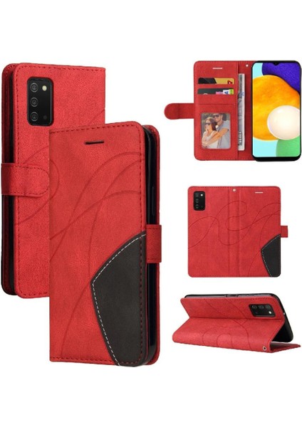 Samsung Galaxy A03S Pu Deri Flip Folio Kılıf Kickstand ile (Yurt Dışından)
