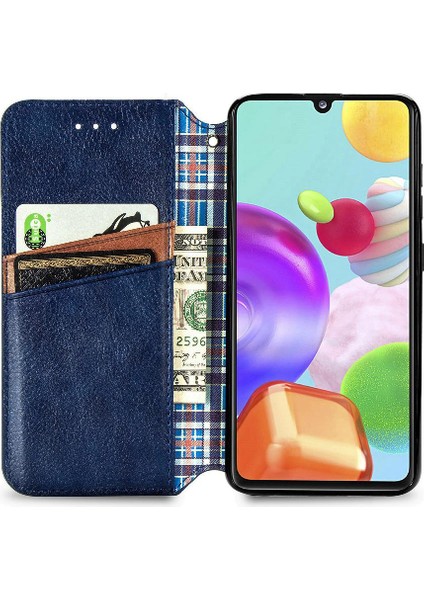 Samsung Galaxy A41 Moda Tasarım Cüzdan Fonksiyonu Zarif Durumda (Yurt Dışından) modelleri