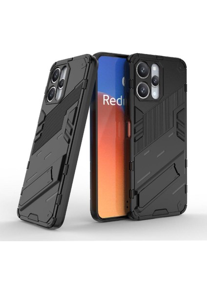 Xiaomi Redmi Için 12 4g Sağlam Askeri Kickstand Koruyucu Kapak (Yurt Dışından)
