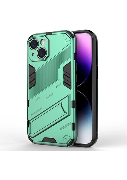 Iphone 15 Için Sağlam Askeri Koruyucu Kapak Kickstand (Yurt Dışından)
