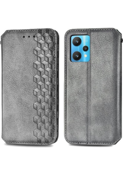 Oppo Realme 9 Pro Cüzdan Fonksiyonu Için Kılıf Deri Kılıf Moda Tasarımı (Yurt Dışından)