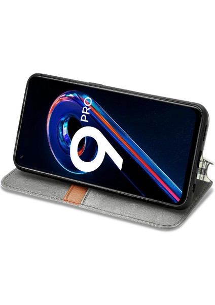 Oppo Realme 9 Pro Cüzdan Fonksiyonu Için Kılıf Deri Kılıf Moda Tasarımı (Yurt Dışından) fırsatları