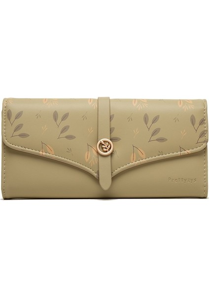 Kadın Uzun Tokalı Desenli Cüzdan (Yurt Dışından)