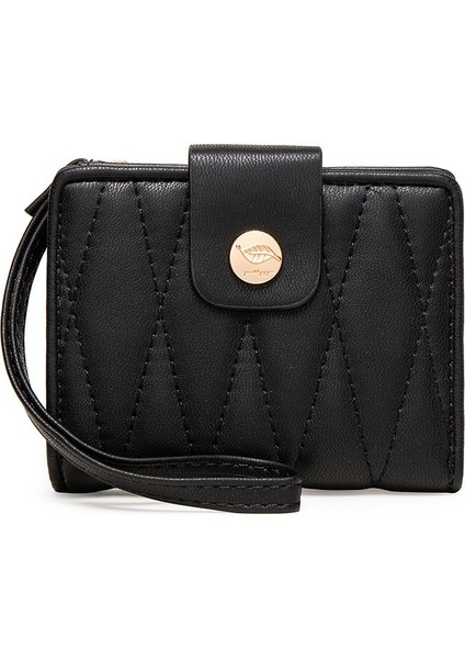 Bayanlar Fermuarlı Düz Renk Büyük Kapasiteli Cüzdan (Yurt Dışından)