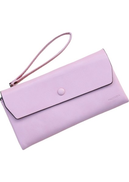 Kadın Uzun Fermuarlı Pu Cüzdan (Yurt Dışından)