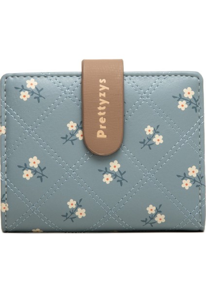 Baskılı Fermuarlı Katlanır Tokalı Cüzdan (Yurt Dışından)