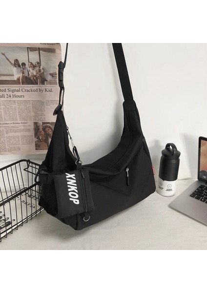 Trendy Marka Büyük Kapasiteli Omuz Çantası Rahat Öğrenci Çapraz Vücut Sırt Çantası Iş Kıyafeti Spor Askılı Çanta (Yurt Dışından)
