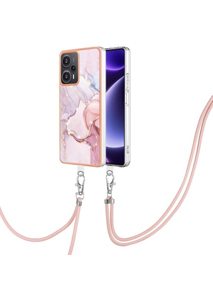 Xiaomi Poco F5 5g Mermer Anti-Çizik Yumuşak Crossbody Kordon (Yurt Dışından)