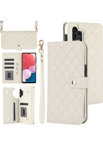 Samsung Galaxy A13 4g/5g Crossbody Tarzı 5 Kart Yuvaları ile Cüzdan (Yurt Dışından)