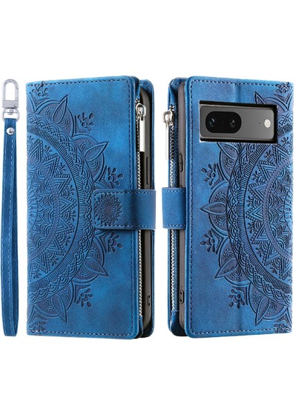 Kırmızı Dikey Çizgili Mikrofiber Astar Pu ile Google Pixel 7 Pro Için Kılıf (Yurt Dışından)