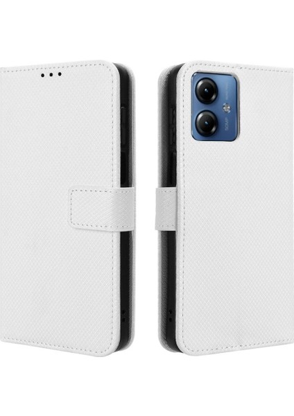 Motorola Moto G14 4g Kart Tutucu Kapak Kickstand Manyetik Cüzdan (Yurt Dışından)
