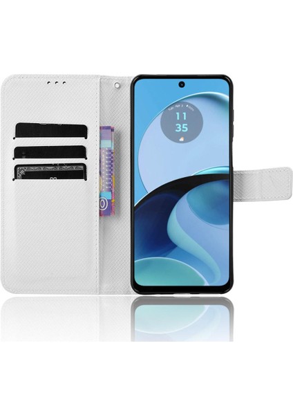 Motorola Moto G14 4g Kart Tutucu Kapak Kickstand Manyetik Cüzdan (Yurt Dışından) modelleri