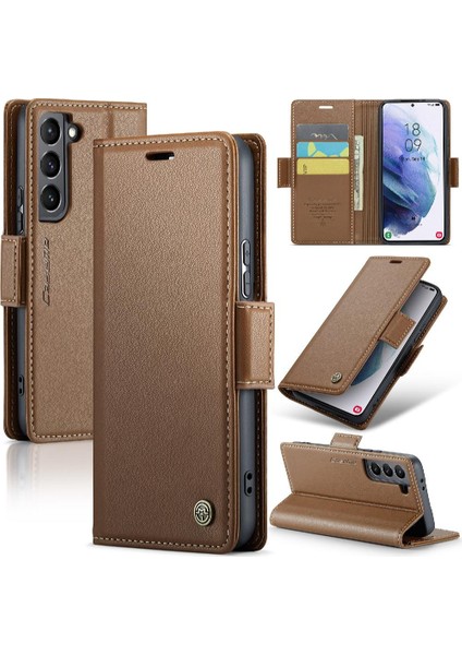 Samsung Galaxy S21 Artı Cüzdan Durumda Anti Dolandırıcılık Kickstand (Yurt Dışından)