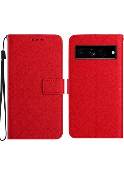 Google Pixel 7 Pro Için Flip Case Manyetik Kapak Kart Yuvası El ile Standı (Yurt Dışından)