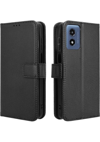 Motorola Moto G Oynamak Için Kılıf 4g 2024 Manyetik Cüzdan Kart Tutucu Kapak (Yurt Dışından)
