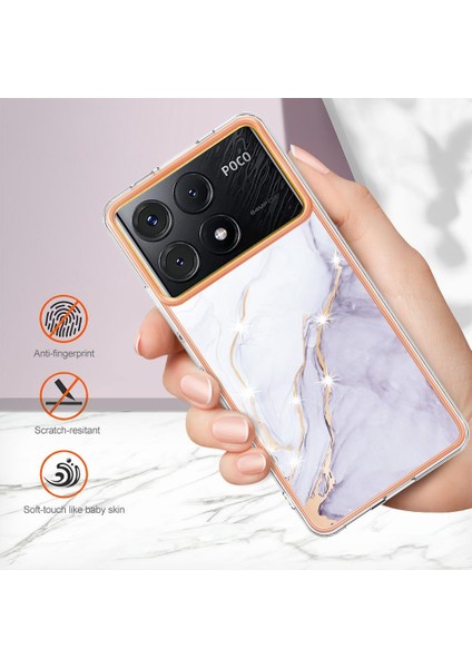 Xiaomi Poco X6 Pro Ince Tpu Koruma Mermer Desen Yumuşak Tampon (Yurt Dışından) indirimleri