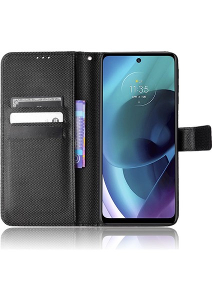 Motorola Moto G52J 5g Iı Için Kılıf Manyetik Cüzdan Kapak Kart Tutucu (Yurt Dışından) modelleri