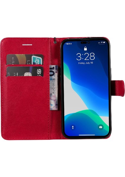 Iphone 14 Için Flip Case Pro Klasik Düz Renk Iş Cüzdan Telefon Kılıfı (Yurt Dışından) fırsatları