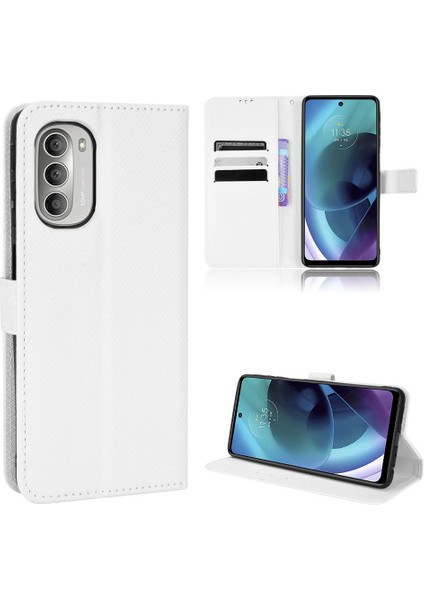 Motorola Moto G51 5g Kickstand Manyetik Cüzdan Kart Tutucu Kapak (Yurt Dışından)