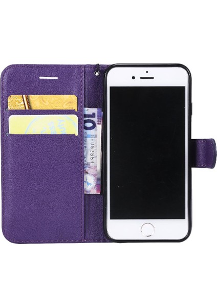 Kart Yuvası Klasik ile iphone 7/8 Iş Cüzdan Telefon Kılıfı Için Flip Case (Yurt Dışından)