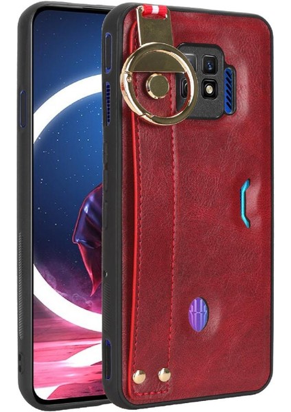 Nubia Kırmızı Sihirli 7 Pro Kolaylık Bilek Kayışı Premium Pu Deri Için Kılıf (Yurt Dışından)