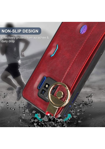 Nubia Kırmızı Sihirli 7 Pro Kolaylık Bilek Kayışı Premium Pu Deri Için Kılıf (Yurt Dışından)