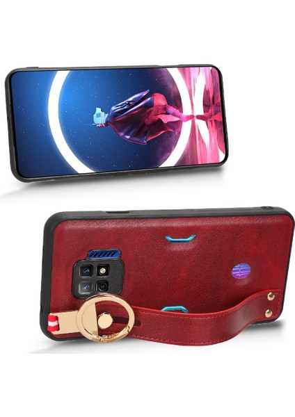 Nubia Kırmızı Sihirli 7 Pro Kolaylık Bilek Kayışı Premium Pu Deri Için Kılıf (Yurt Dışından)