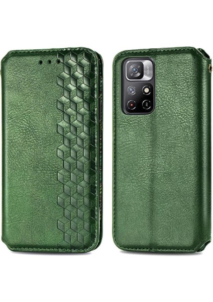 Xıaomı Redmi Not 11 Için Kılıf Cüzdan Fonksiyonu Kapak Çevirin Moda Tasarımı (Yurt Dışından)